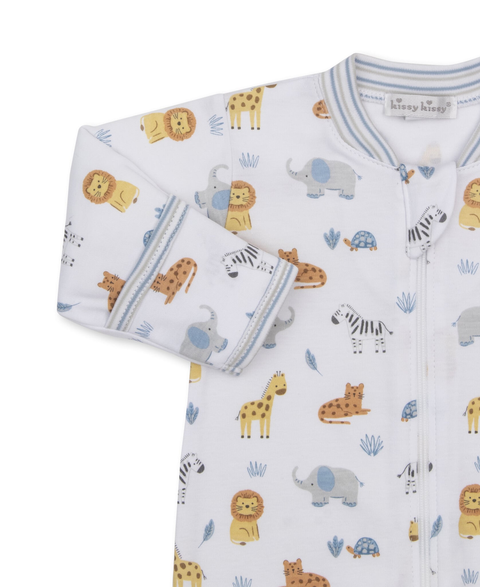 kissy kissy Kissy Kissy Jungle Hang Out Zipper Footie