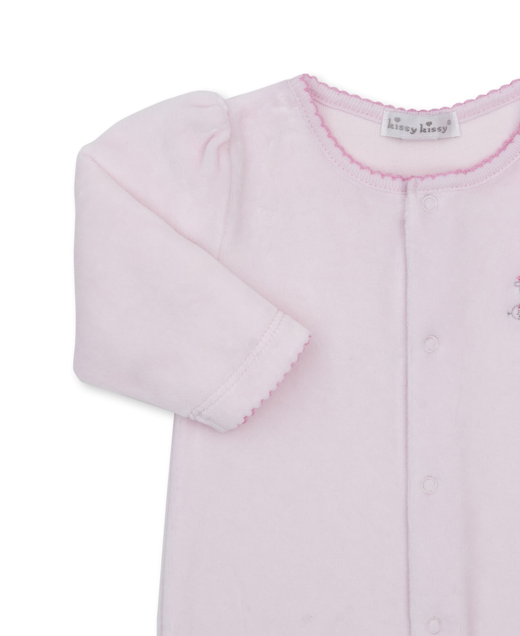 kissy kissy Kissy Kissy Just Giraffes Velour Footie