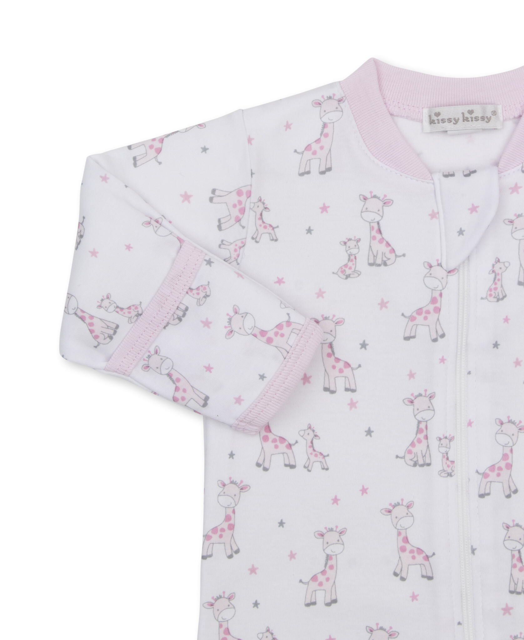 kissy kissy Kissy Kissy Just Giraffes Zipper Footie