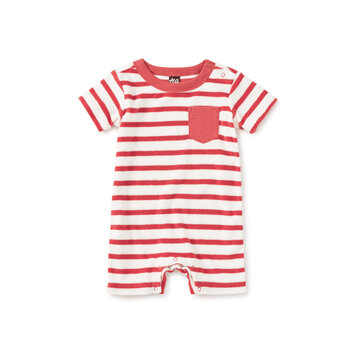 Tea Collection Tea New Pocket Shortie Baby Romper
