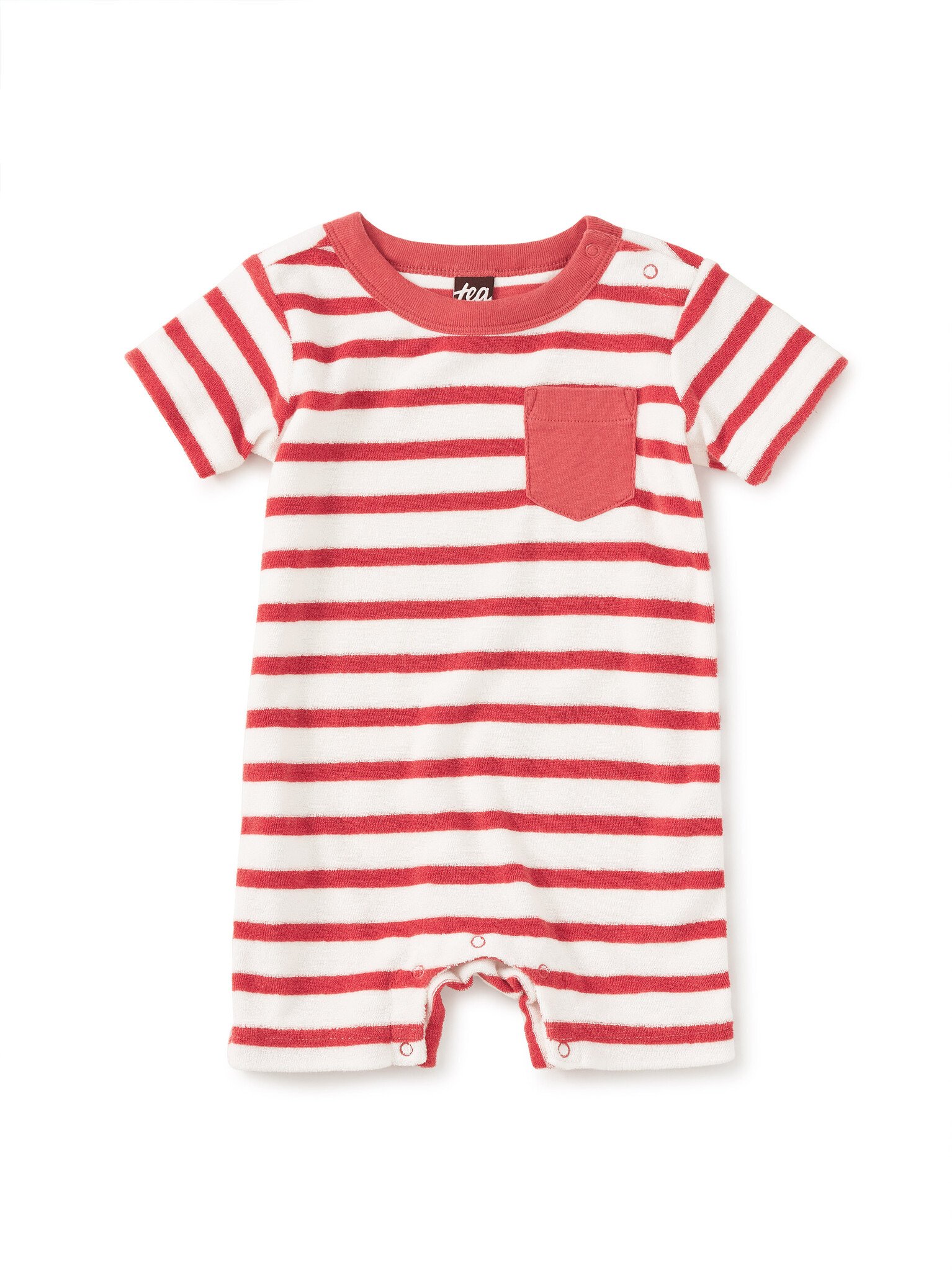 Tea Collection Tea New Pocket Shortie Baby Romper