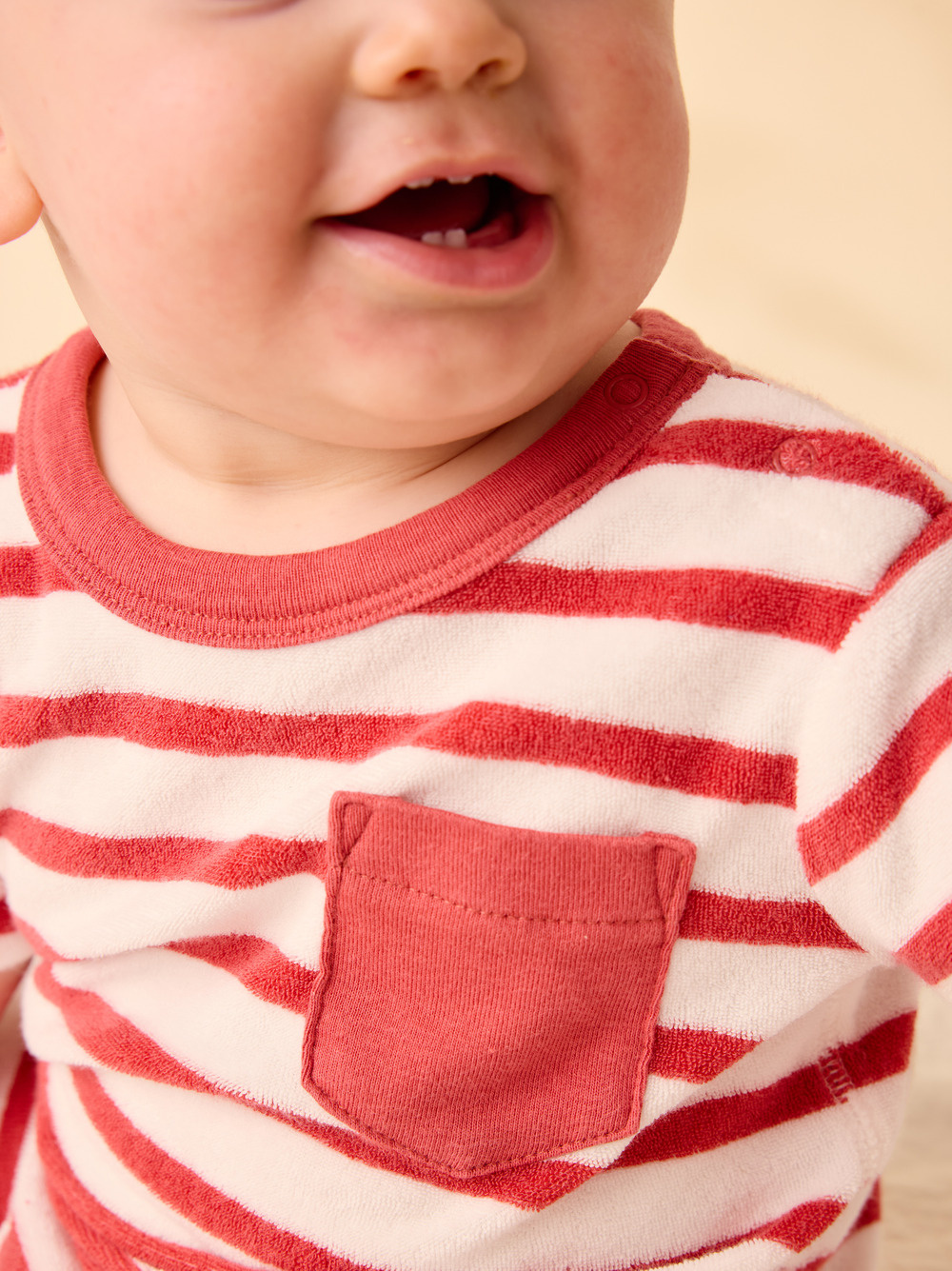 Tea Collection Tea New Pocket Shortie Baby Romper