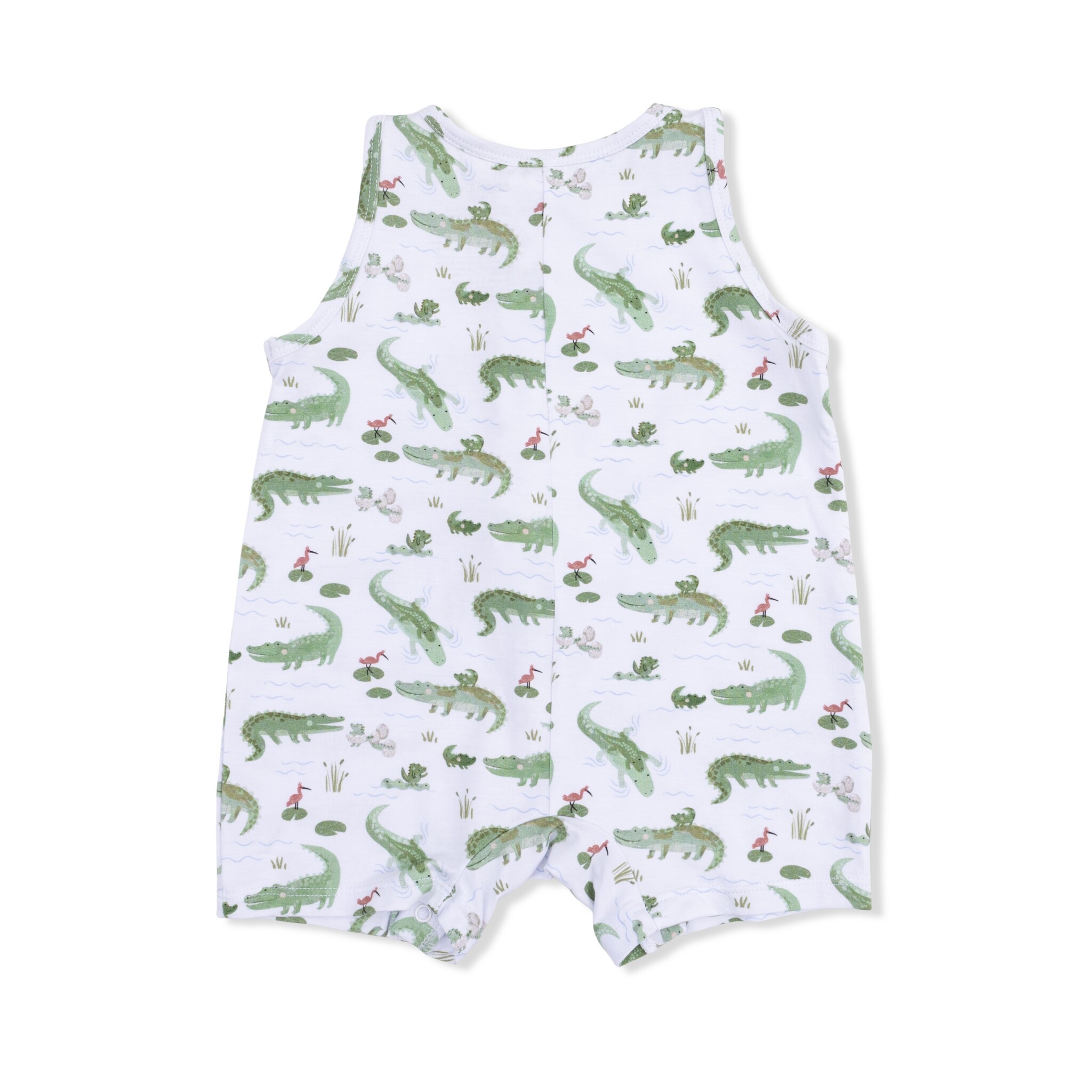 Angel Dear Angel Dear Crayon Alligators Sleeveless Shortie Romper