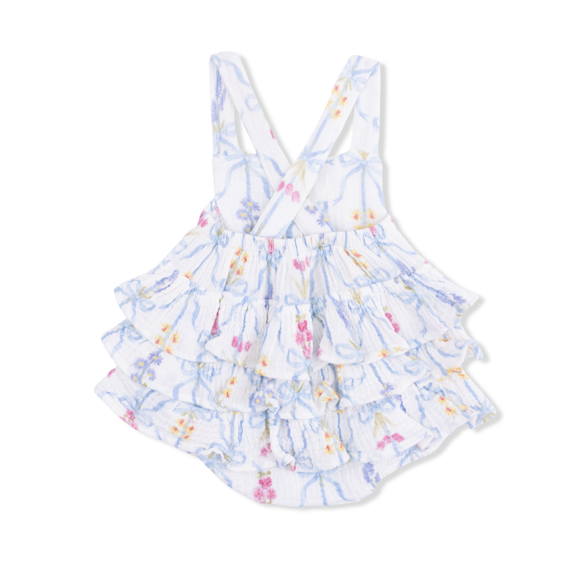Angel Dear Angel Dear Ribbon Bouquets Ruffle Sunsuit