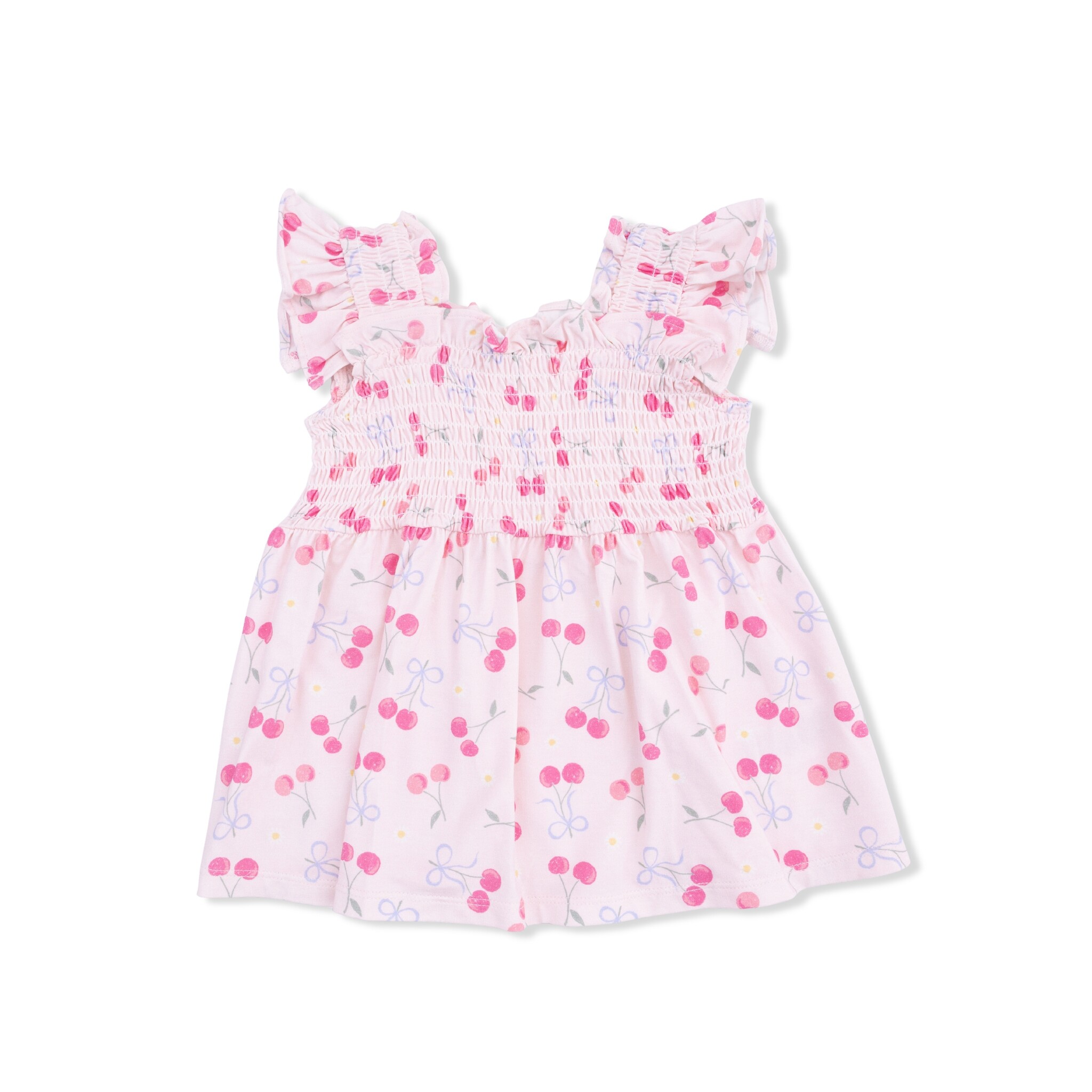 Angel Dear Angel Dear Sweet Bow Cherries Baby Doll Tunic & Bloomer Set