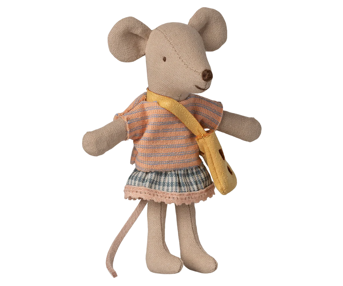 maileg Maileg Little sister mouse with bag