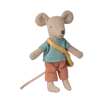 maileg Maileg Little brother mouse with bag