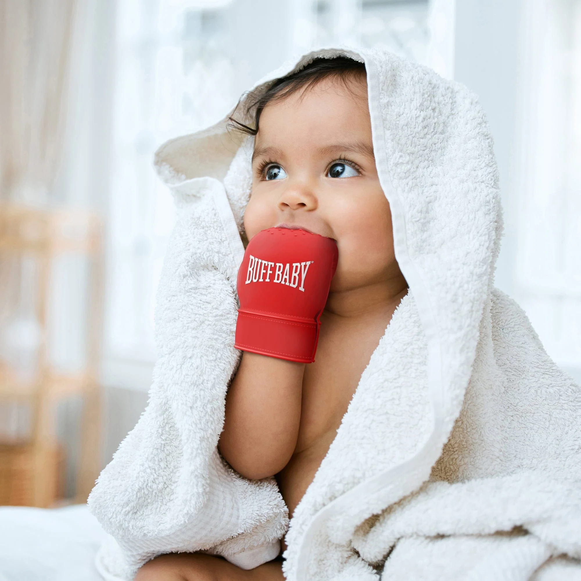 Fred & Friends Buff Baby - Boxing Glove Teething Mitt