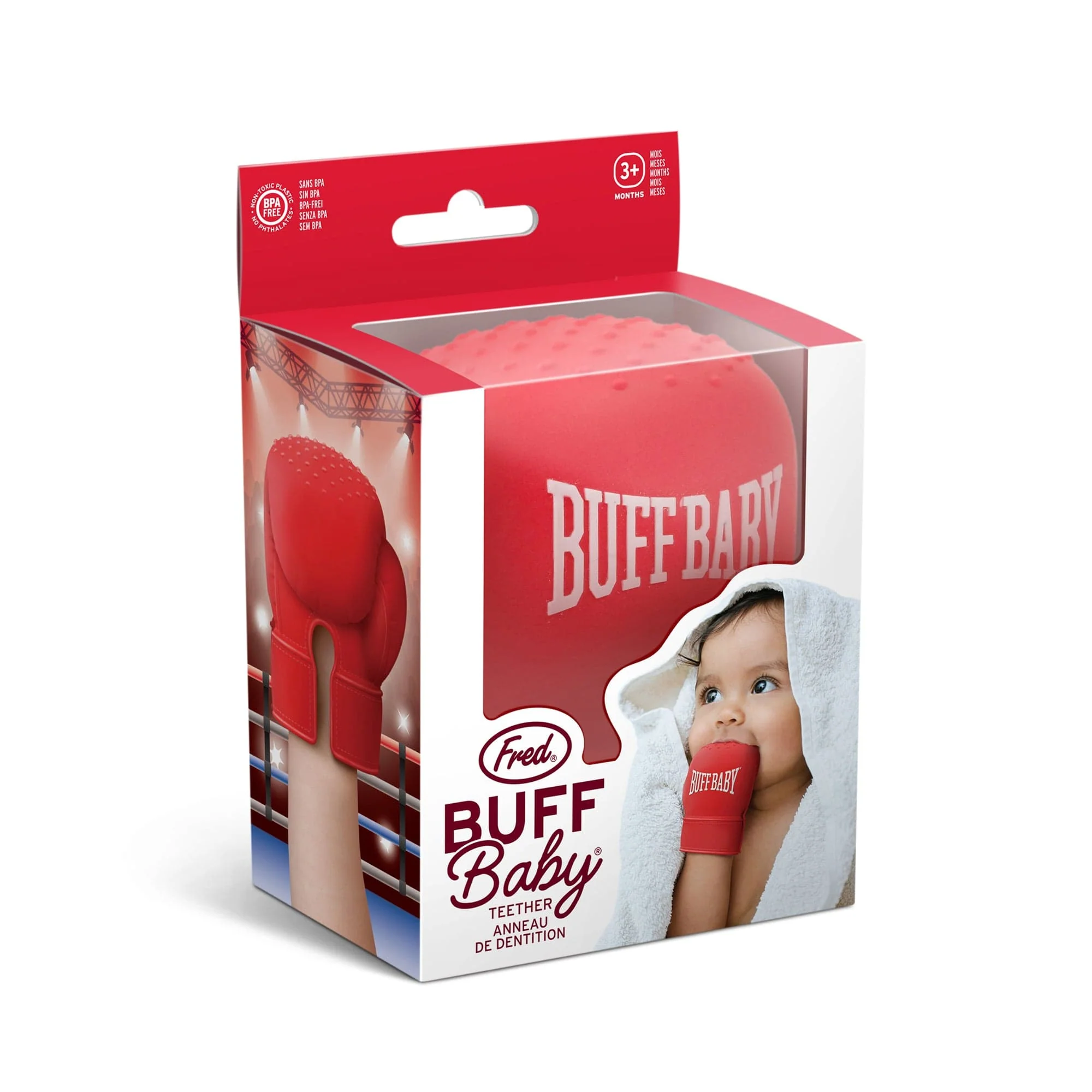 Fred & Friends Buff Baby - Boxing Glove Teething Mitt