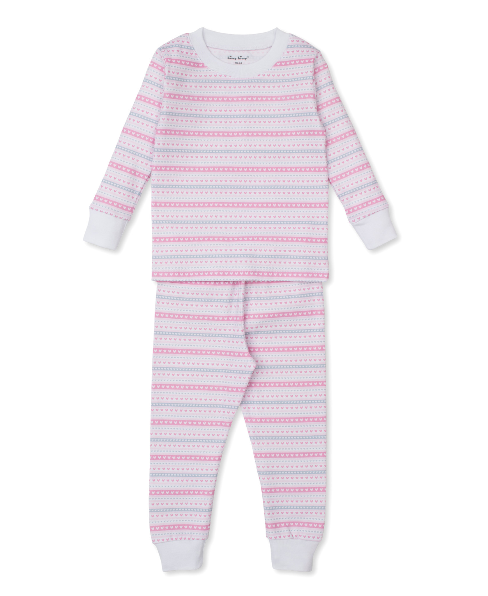 kissy kissy Kissy Kissy Baby Elephant Hearts PJ Set