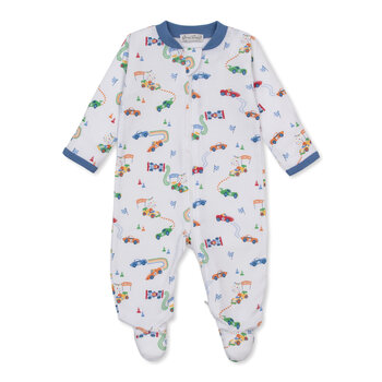 kissy kissy Kissy Kissy Gran Prix Race Way Zipper Footie