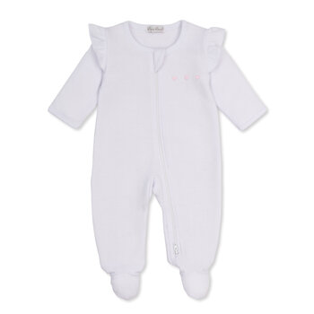 kissy kissy Kissy Kissy Baby Blessings Jacquard Zipper Footie