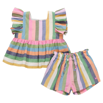 Pink Chicken Pink Chicken Elsie Parade Stripe 2 Piece Set