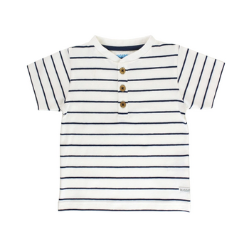 RuffleButts Rufflebutts Boys Short Sleeve Henley