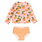 RuffleButts Rufflebutts Orange You The Sweetest Long Sleeve Zipper Rash Guard 2- Piece