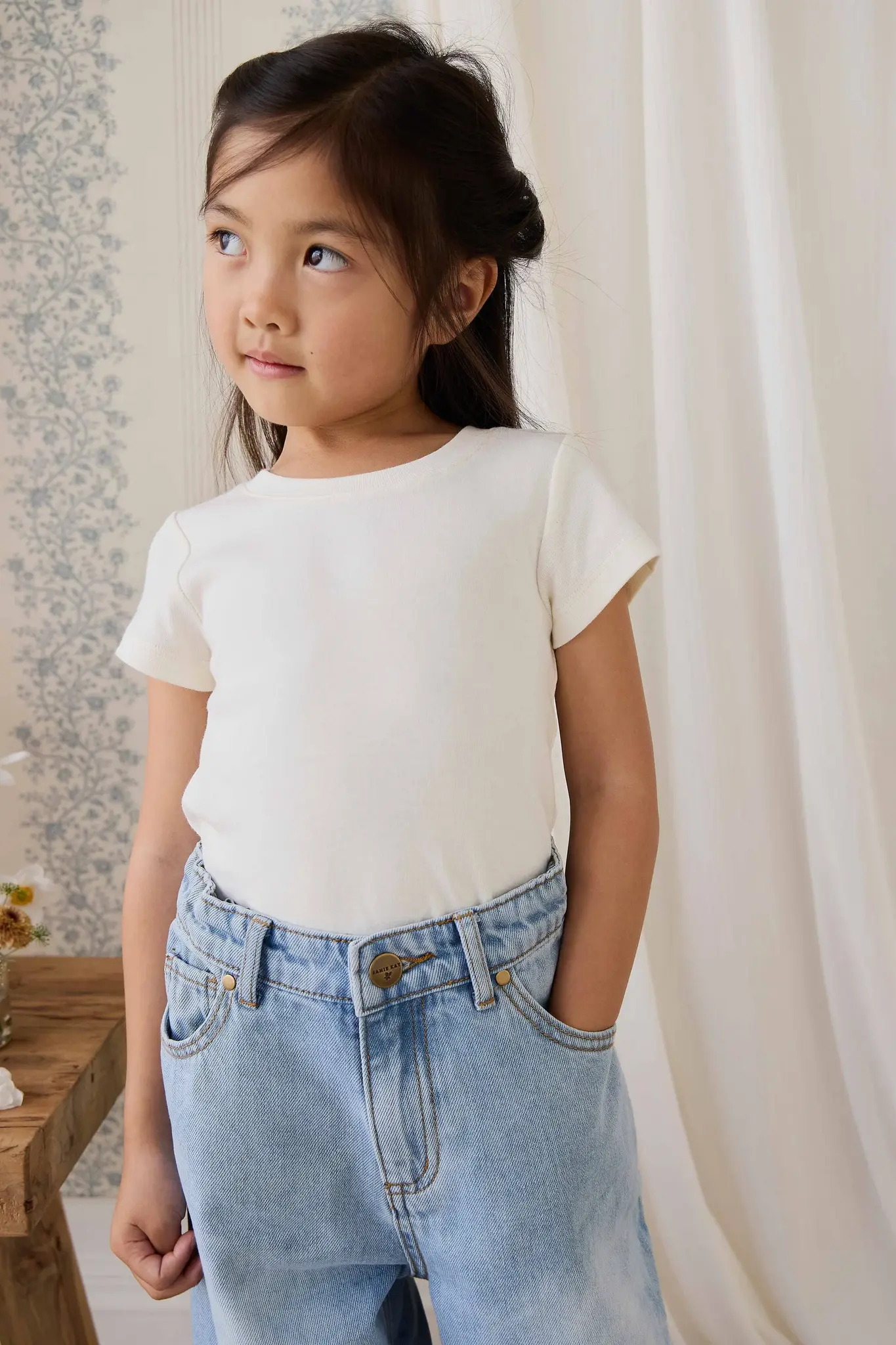Jamie Kay Jamie Kay Organic Cotton Rib Helene Tee