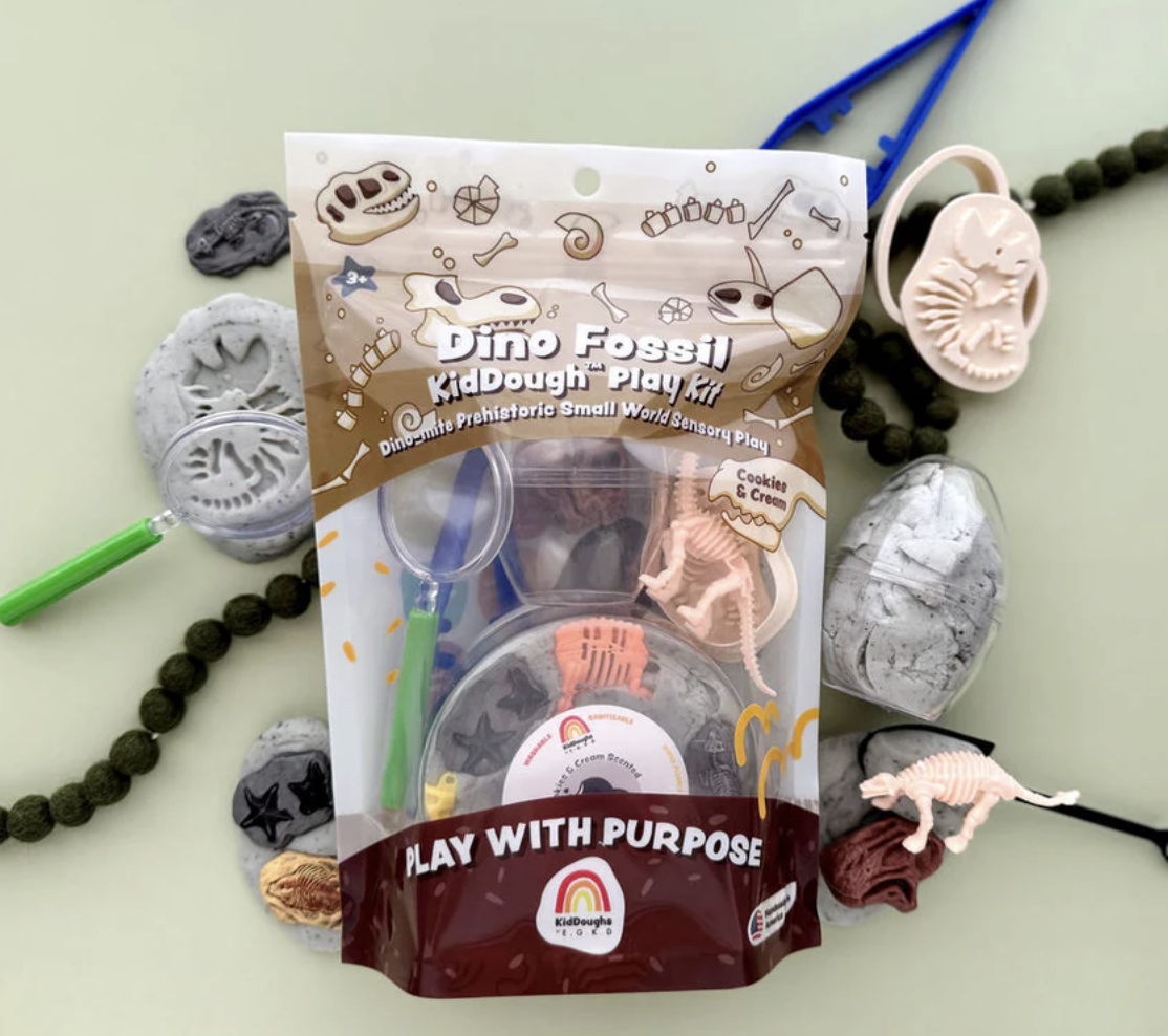 Earth Grown KidDoughs Dinosaur Fossil Dig KidDough Play Kit
