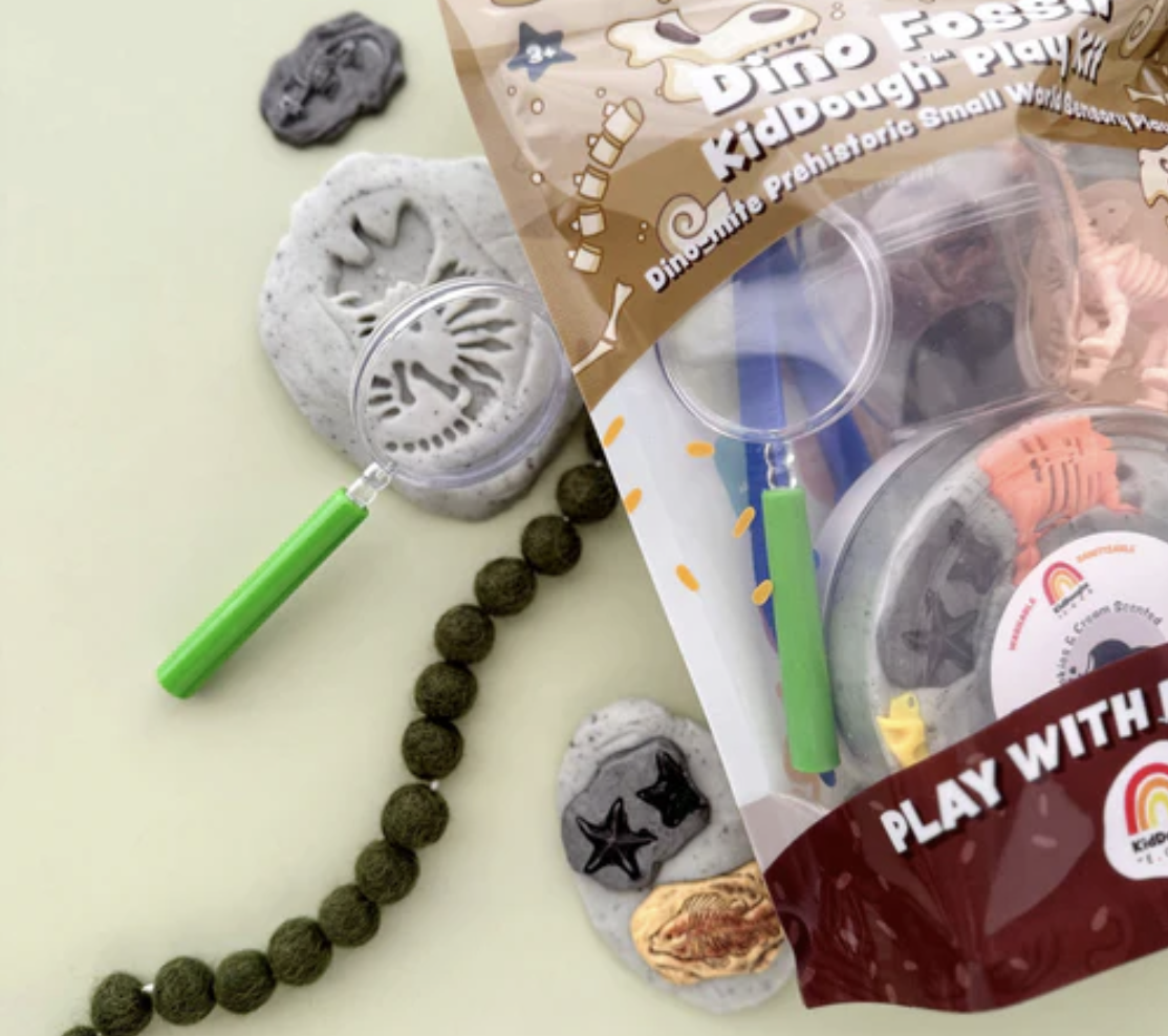 Earth Grown KidDoughs Dinosaur Fossil Dig KidDough Play Kit