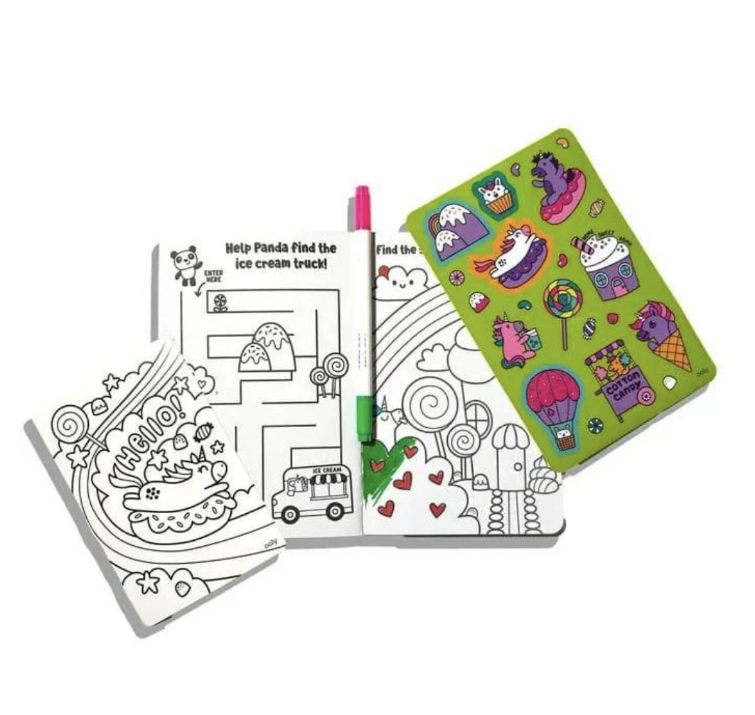 ooly Let's Go!: Activity & Coloring Kit - Robo Dinos