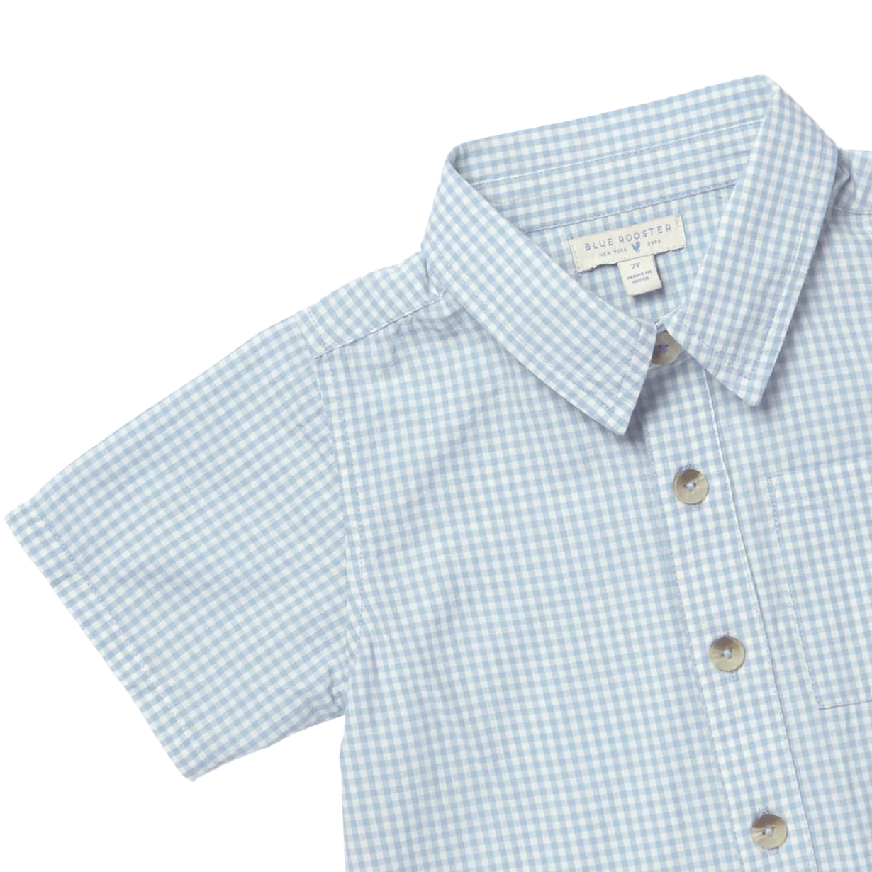 Pink Chicken Pink Chicken Gingham Boys Jack Shirt