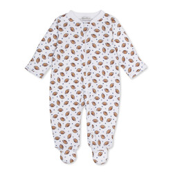 kissy kissy Kissy Kissy Football Season Zipper Footie