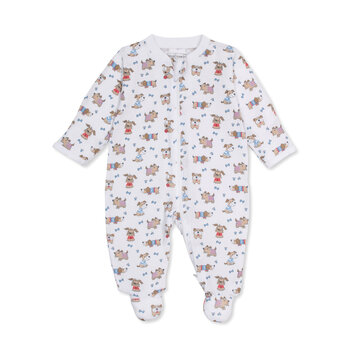 kissy kissy Kissy Kissy Dog Walk Zipper Footie