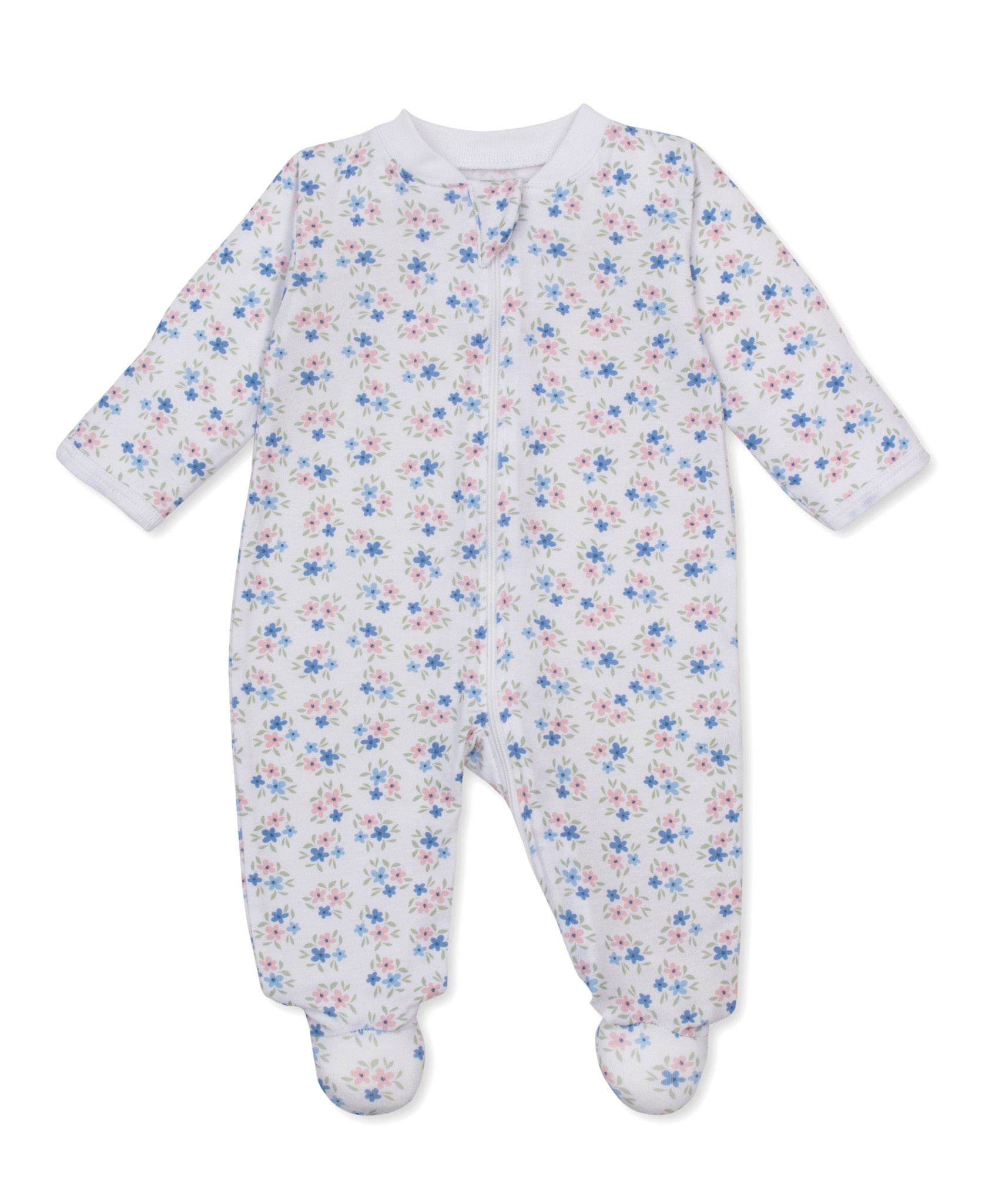 kissy kissy Kissy Kissy Petal Party Zipper Footie