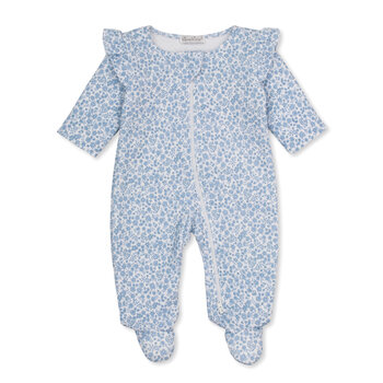 kissy kissy Kissy Kissy Fall Blooms Jacquard Zipper Footie