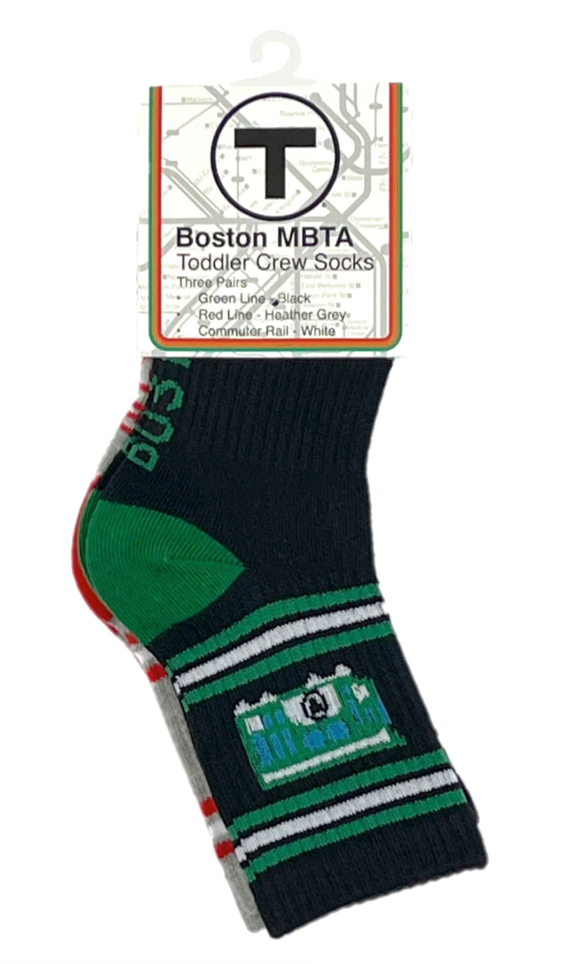 Sidetrack Sidetrack MBTA Train Crew Socks 3 Pack