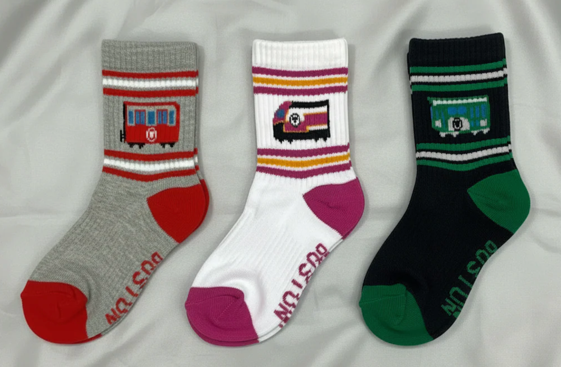 Sidetrack Sidetrack MBTA Train Crew Socks 3 Pack
