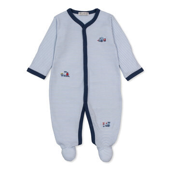 kissy kissy Kissy Kissy Toot Toot Footie w/ Hat Set
