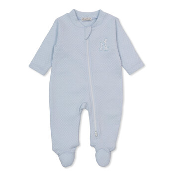 kissy kissy Kissy Kissy Giraffe Laughs Jacquard Zipper Footie