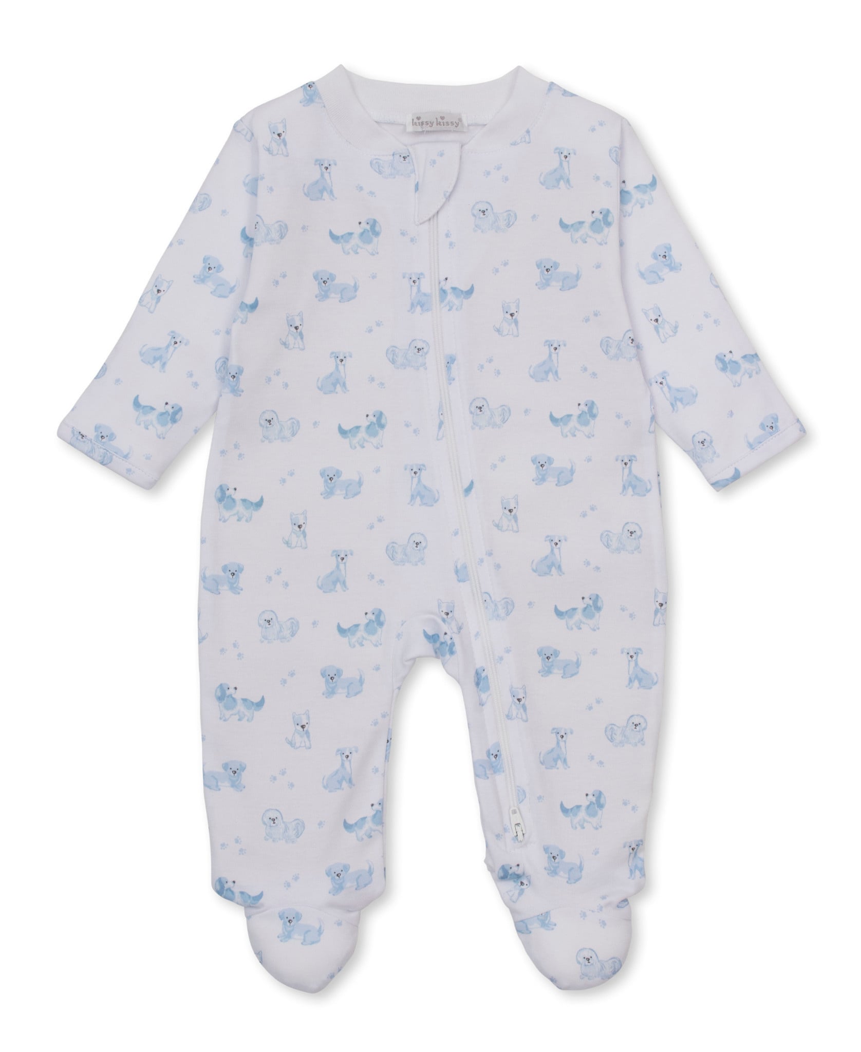 kissy kissy Kissy Kissy Puppy Paws Zipper Footie