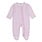 kissy kissy Kissy Kissy Watercolor Floral Stripes Zipper Footie