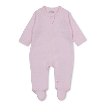 kissy kissy Kissy Kissy Giraffe Laughs Jacquard Zipper Footie