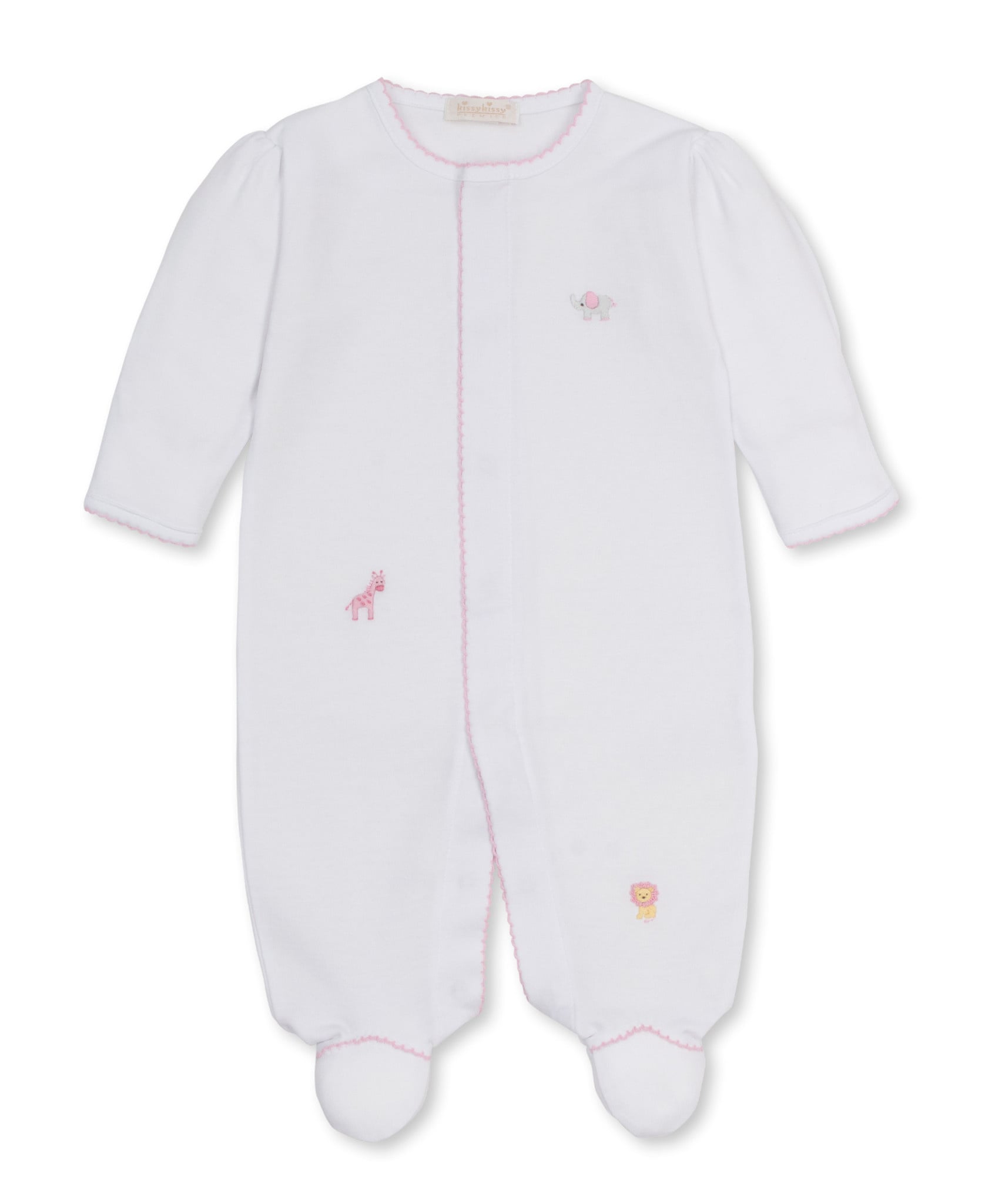 kissy kissy Kissy Kissy SCE Jungle Hang Out Footie w/ Hand Embroidery