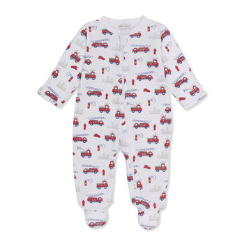 kissy kissy Kissy Kissy PJs Fire Rescue Racers Zipper Footie