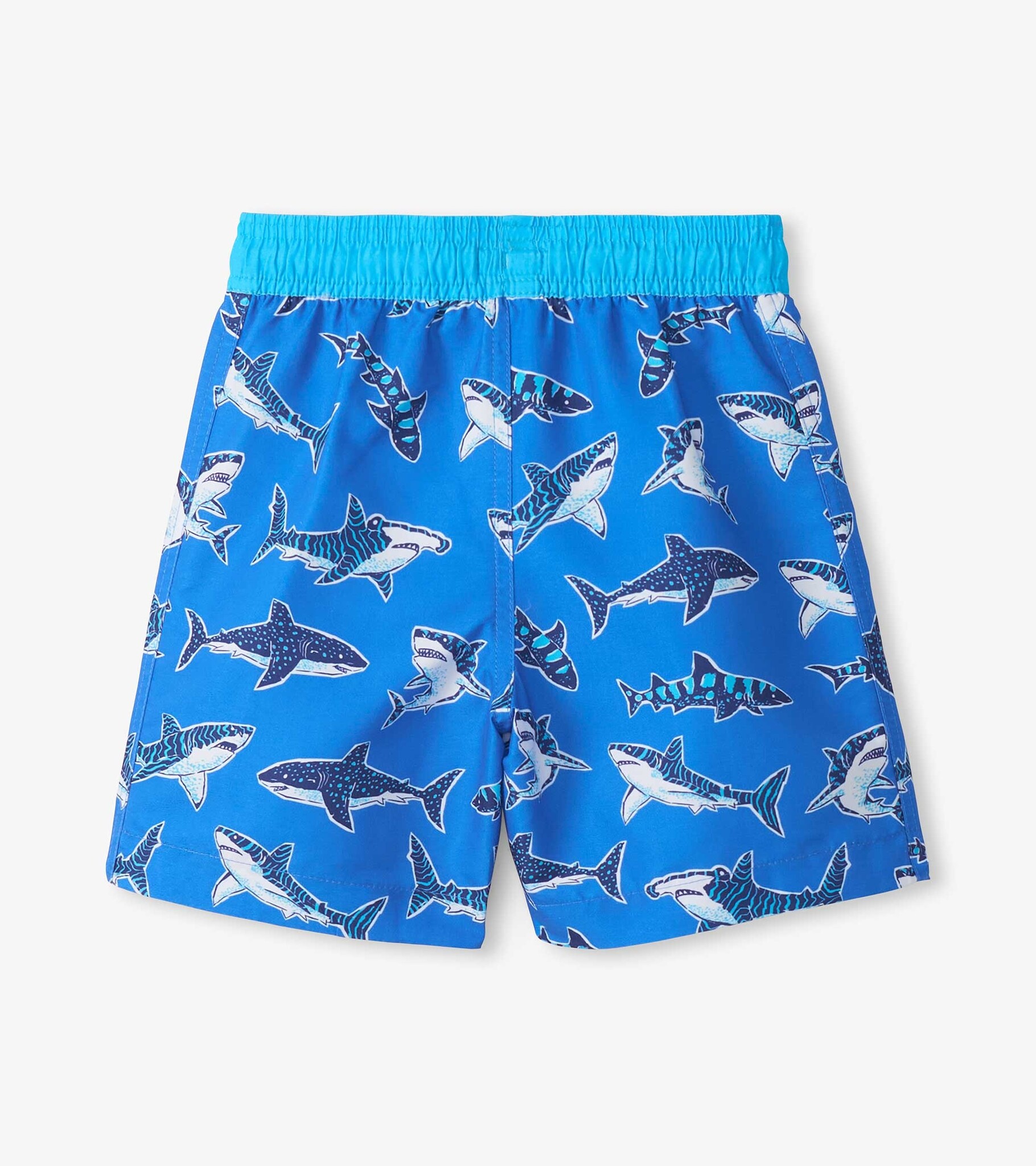 Hatley Hatley Patterned Sharks Swim Shorts