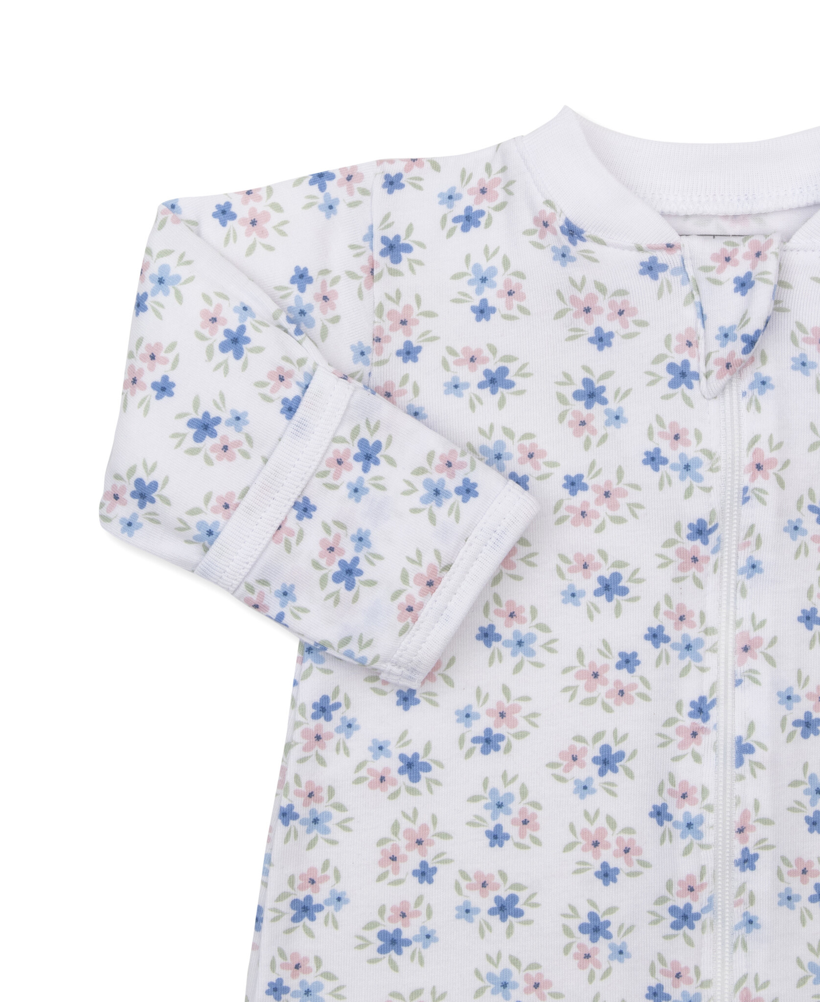 kissy kissy Kissy Kissy Petal Party Zipper Footie