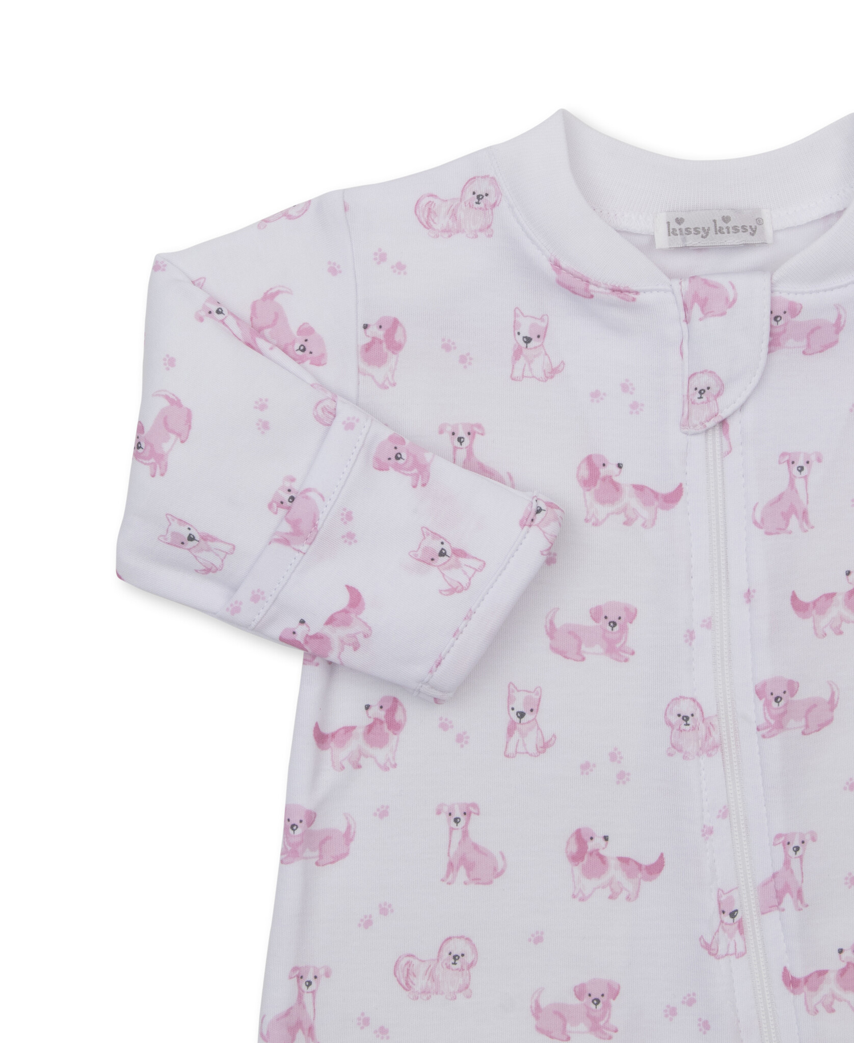 kissy kissy Kissy Kissy Puppy Paws Zipper Footie