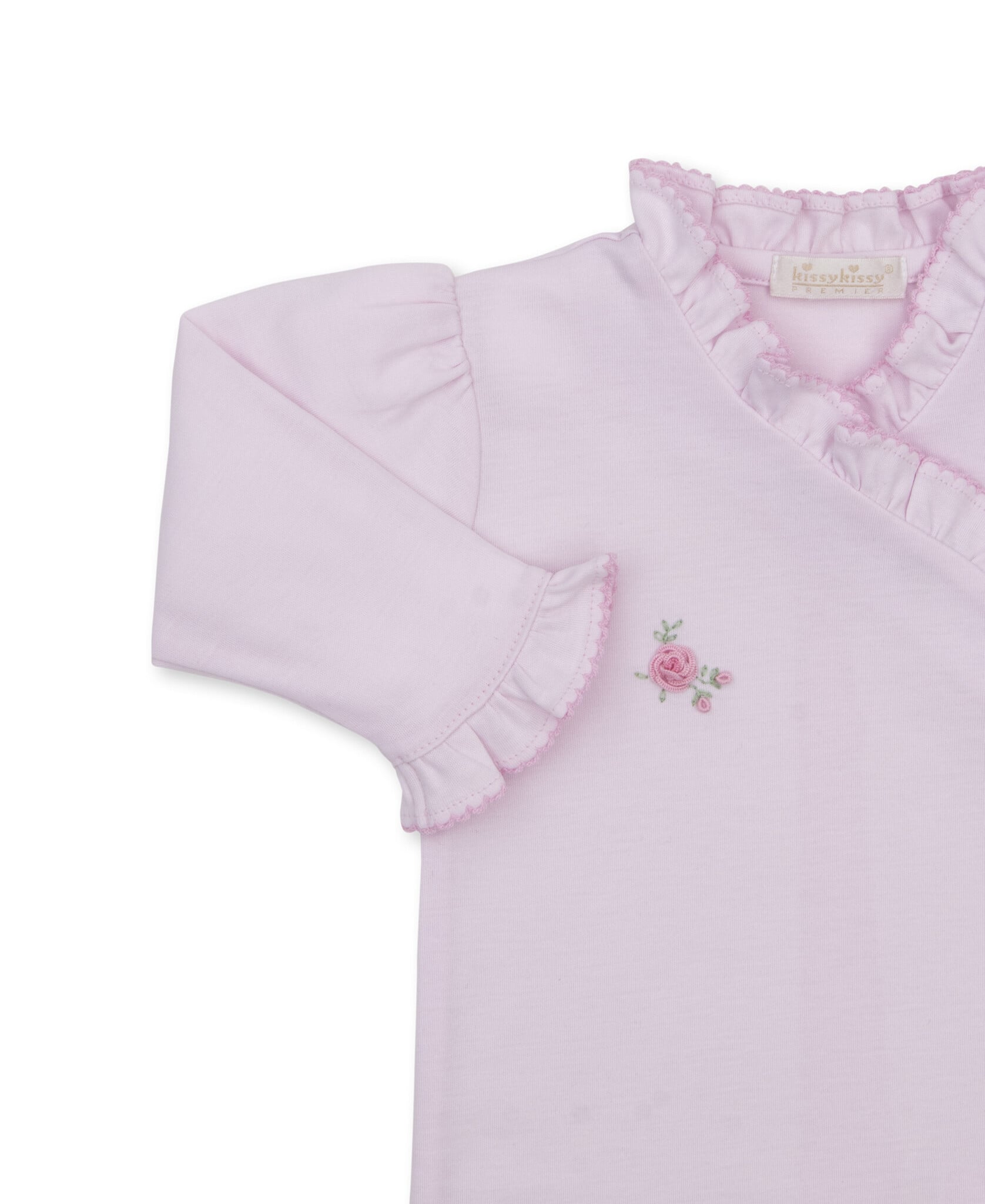 kissy kissy Kissy Kissy SCE Cottage Roses Footie w/ Hand Embroidery
