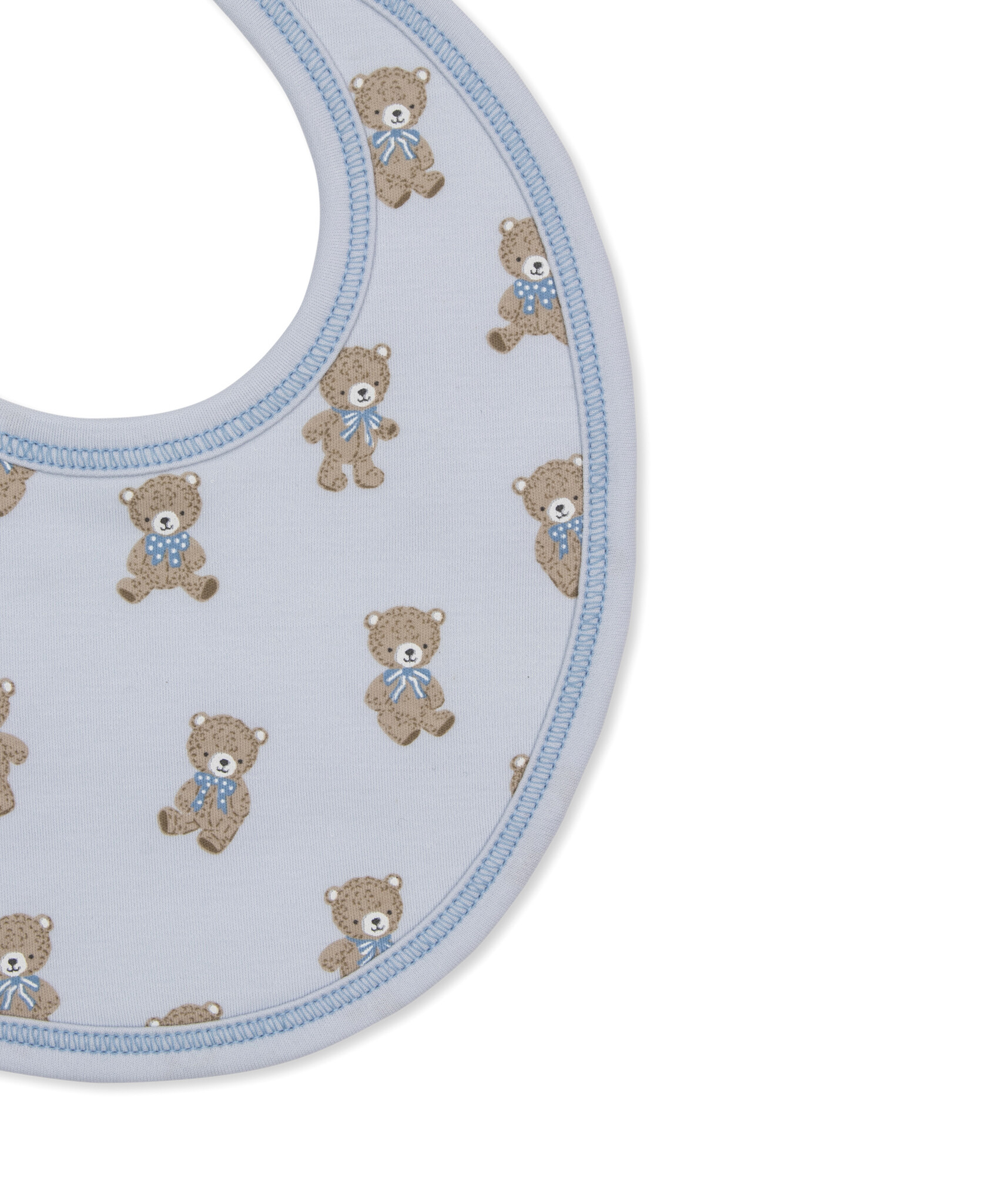 kissy kissy Kissy Kissy Teddy Bear Club Bib - Blue