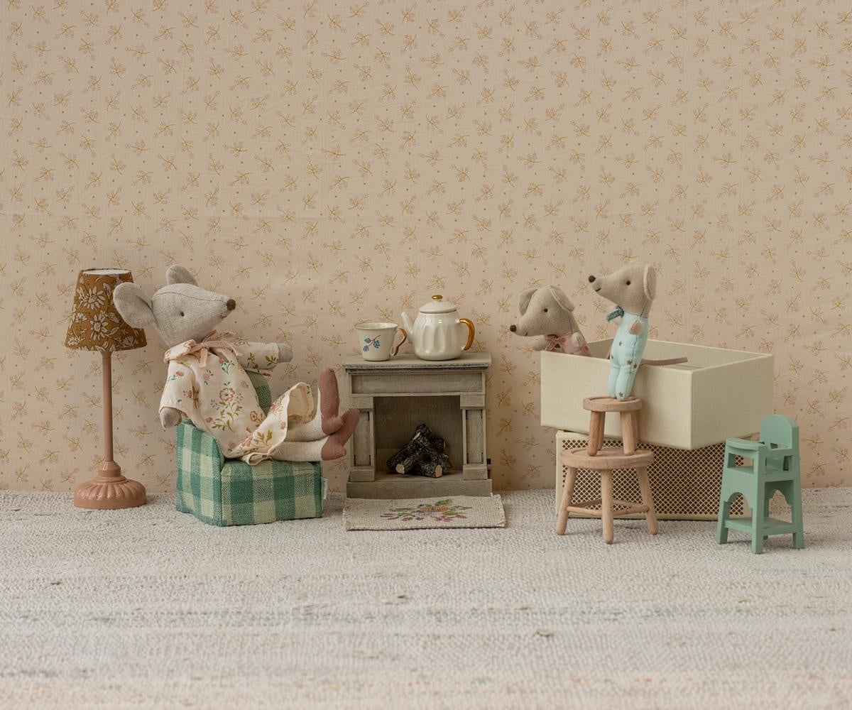 maileg Maileg High chair, Mouse - Mint