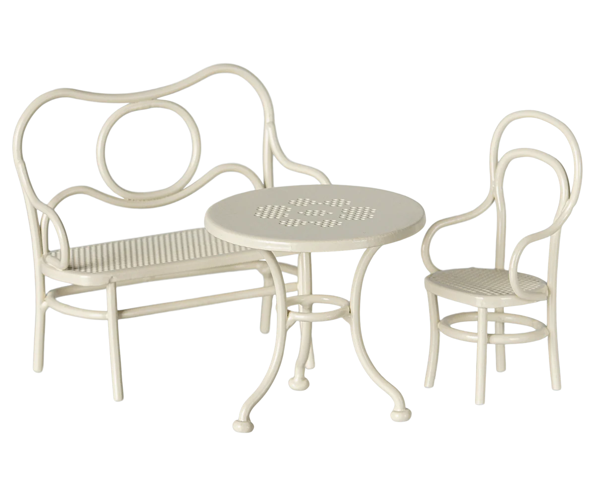 maileg Maileg Café set, Mouse, Small - Off white