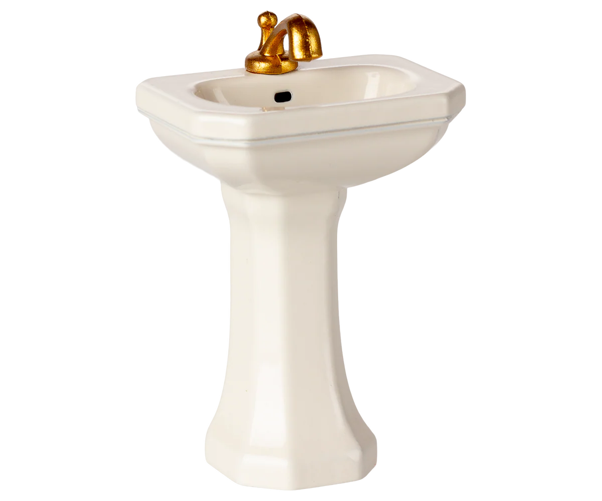 maileg Maileg Bathroom sink, Mouse - Off white