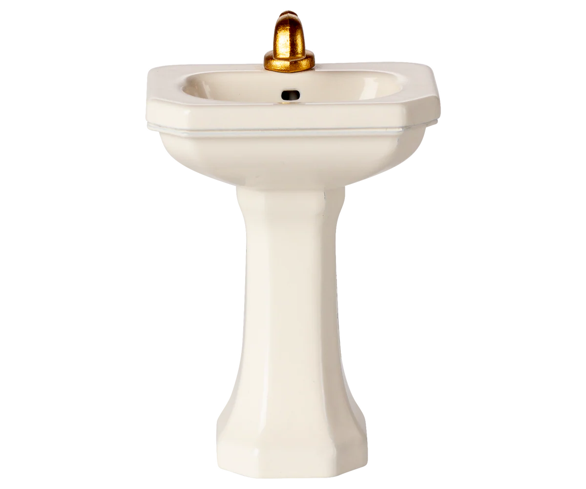 maileg Maileg Bathroom sink, Mouse - Off white