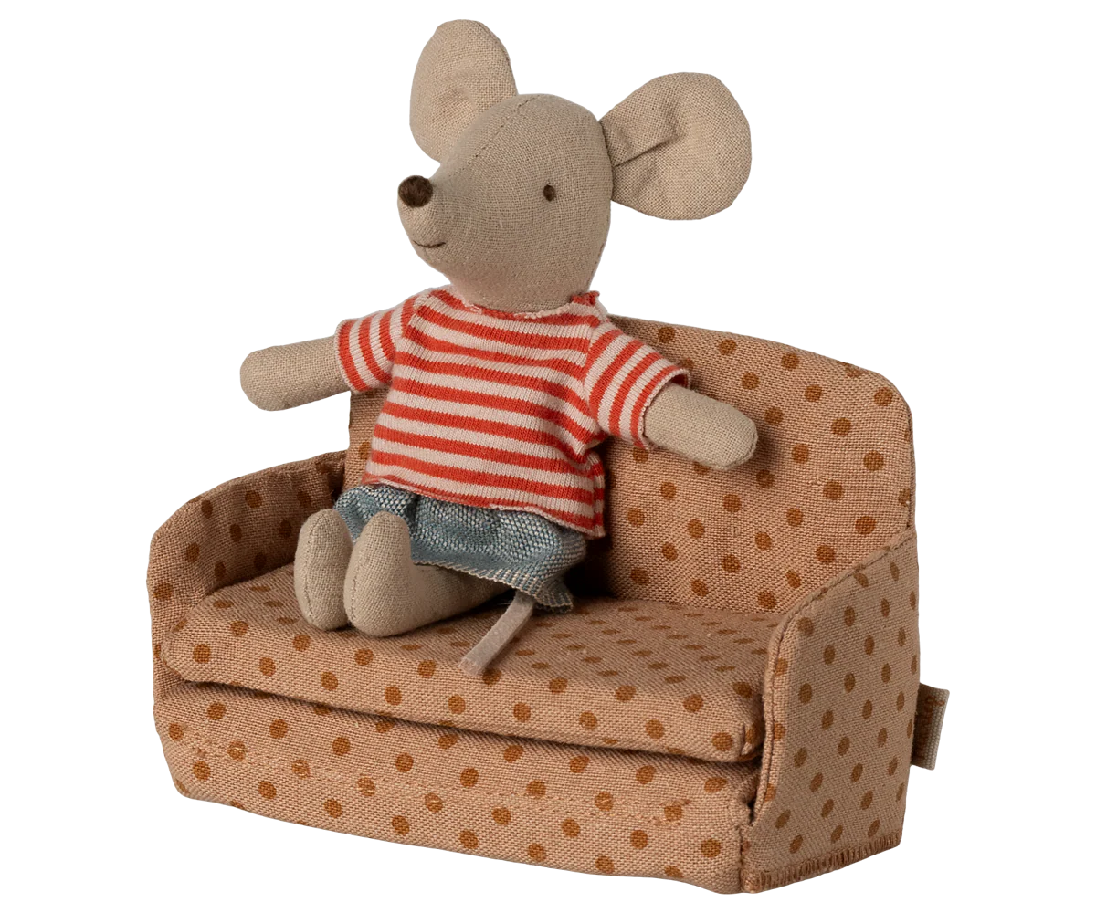 maileg Maileg Sofa bed, Mouse - Dots
