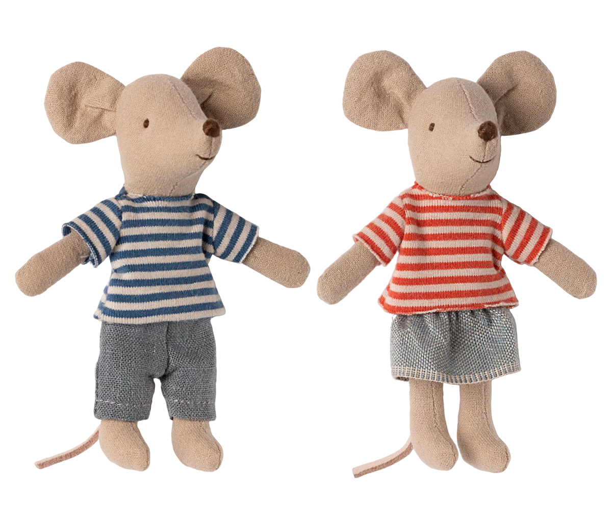 maileg Maileg LouiMax and Stella, Little brother and sister mice