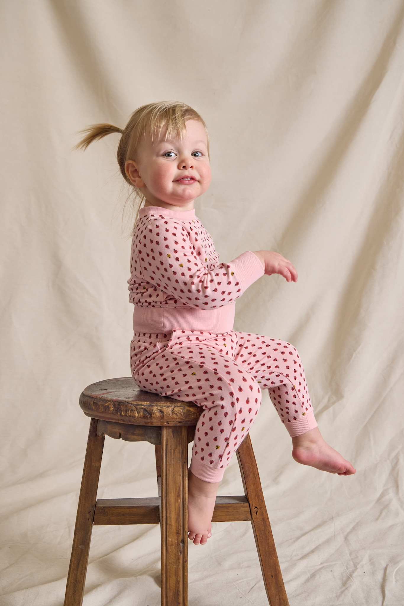 Pink Chicken Pink Chicken COOP Mini Ladybugs Jax Jogger Set