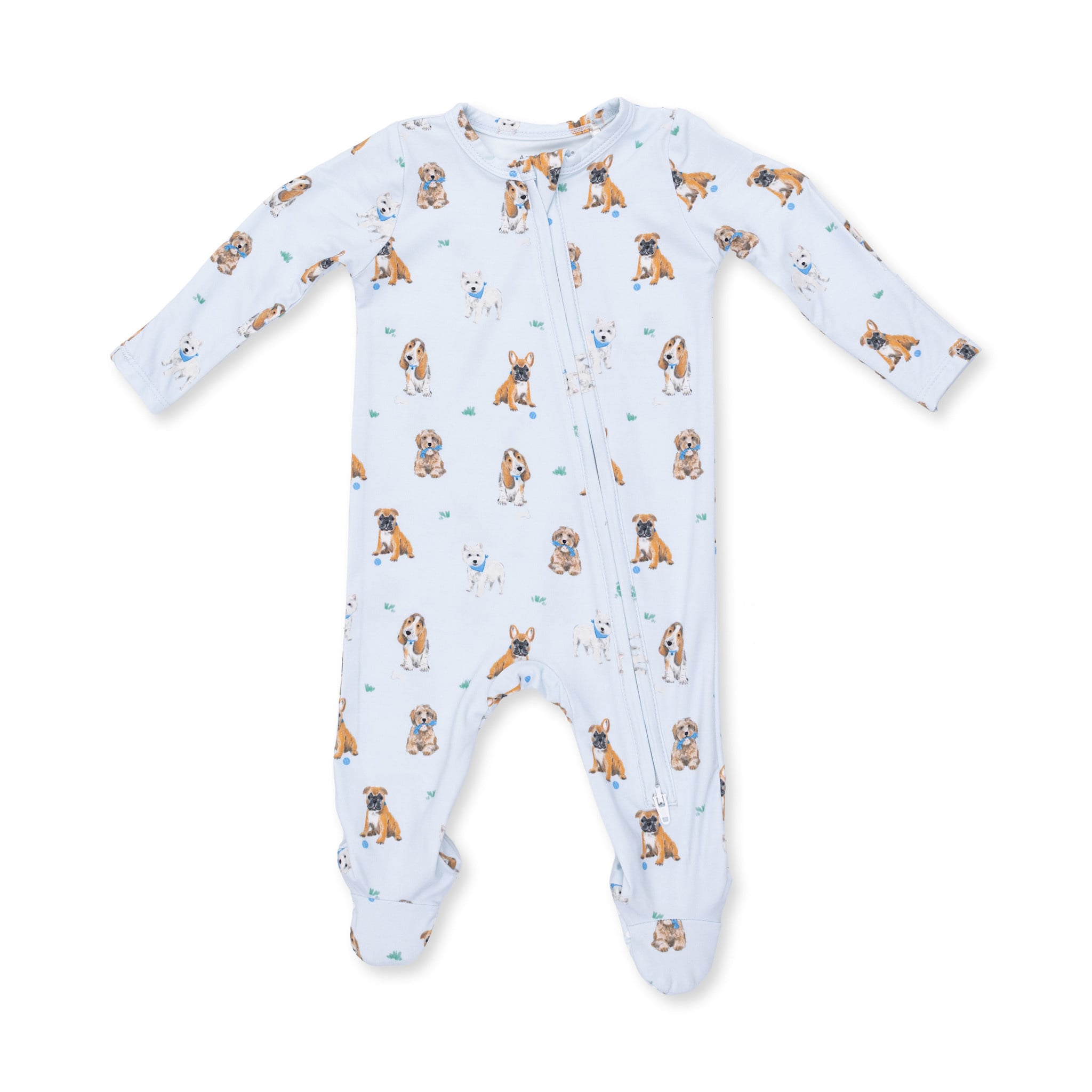 Angel Dear Angel Dear Bestie Dogs 2 Way Zipper Footie